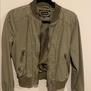 green bomber jacket
